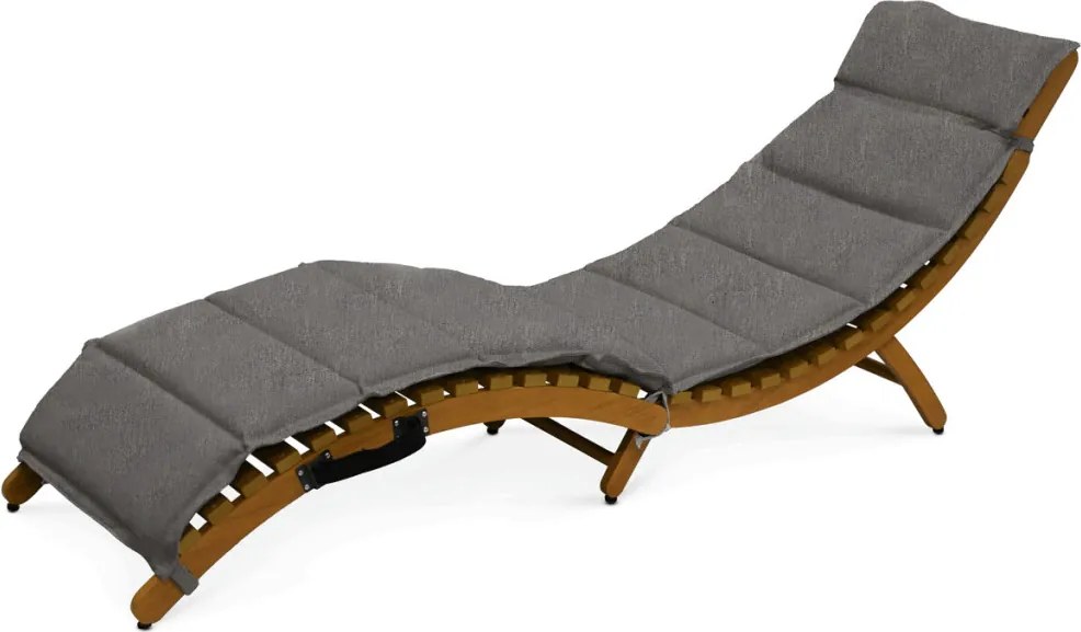 Kerti napozóágy 54x192x68 cm, alumínium, natúr szín, AZL-L1301 NAT