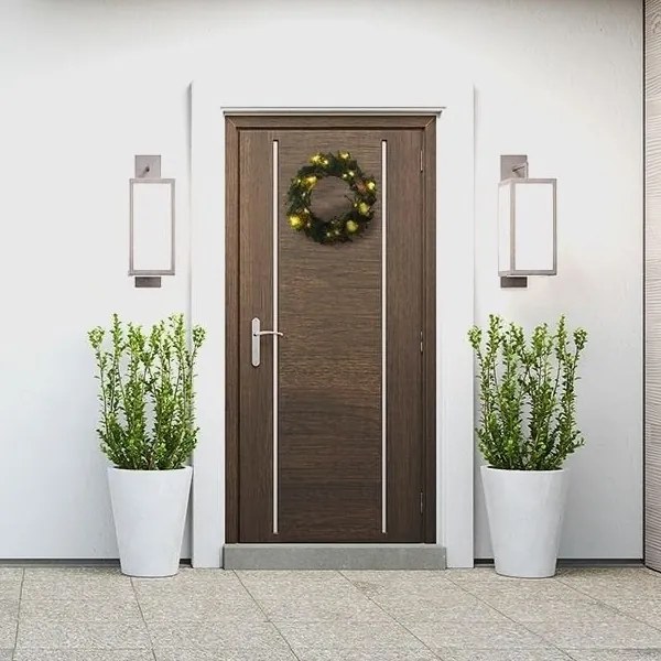 Solight 1V239 - LED Kültéri karácsonyi koszorú 15xLED/3xAA IP44