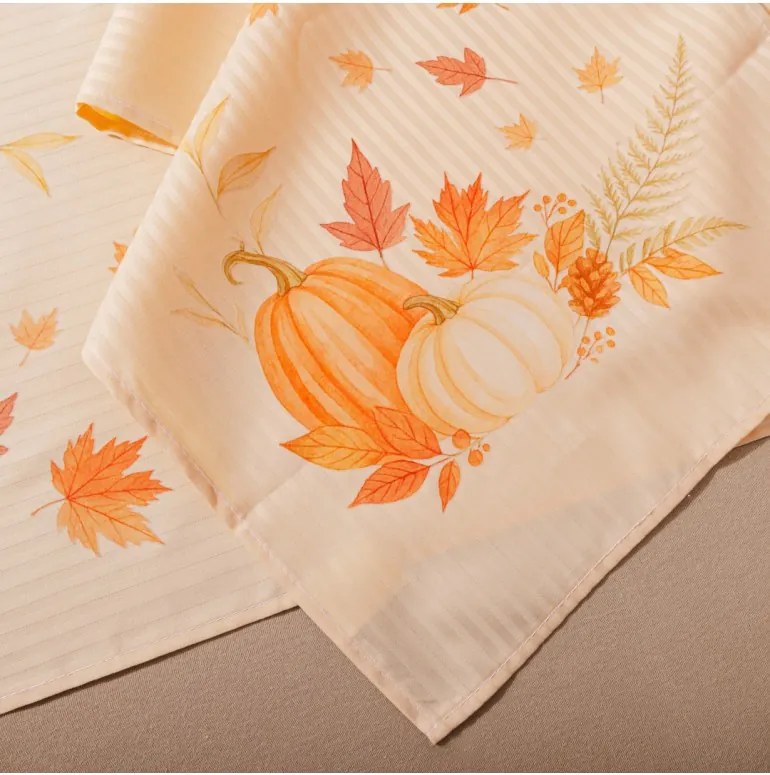 EMI Tökök fehér damaszt terítő 35x180 cm