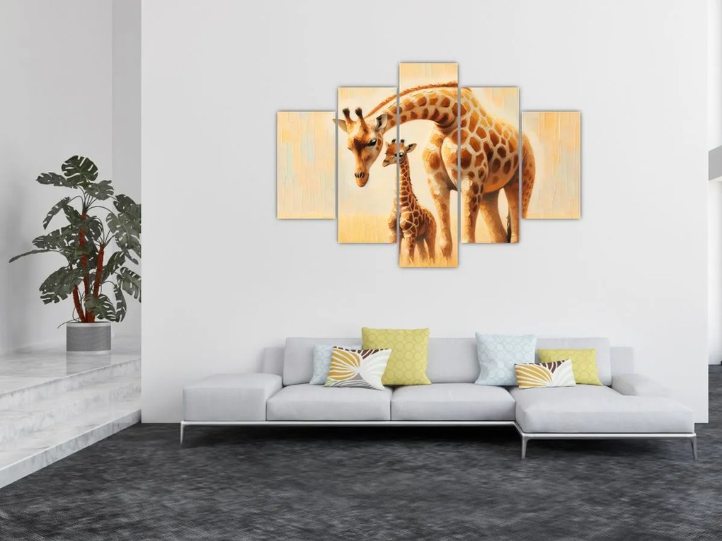 Kép - Zsiráfok (150x105 cm)