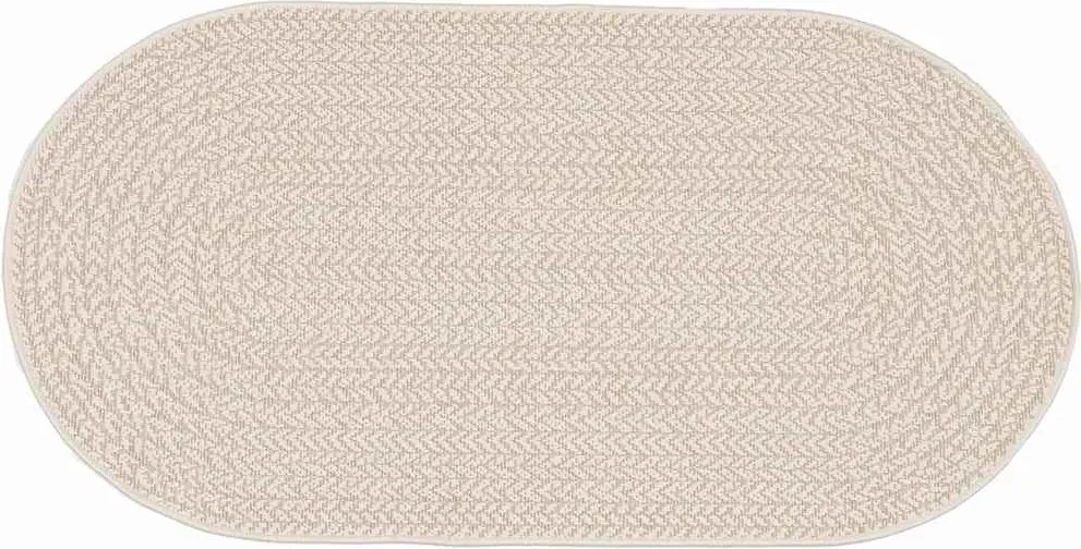 vidaXL Szőnyeg ZIZUR Krém 150 x 80 cm Polipropilén