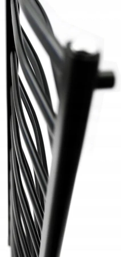 Regnis 3D Teardrop, Fűtés 540x675mm, 389W, matt fekete, L3D70 / 50 / FEKETE