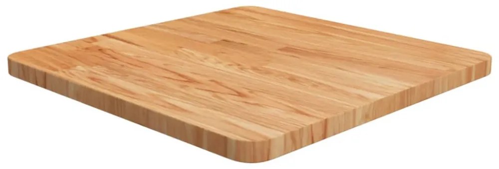 világosbarna kezelt tömör tölgyfa négyzet asztallap 50x50x2,5cm