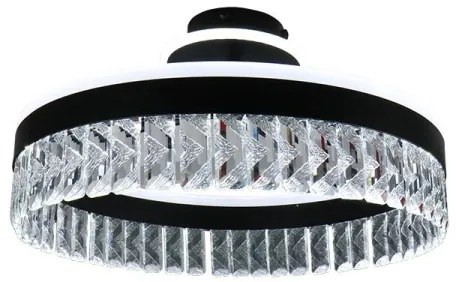 LED Dimmelhető felületre szerelhető csillár LED/75W/230V 3000-6500K fekete + távirányítás