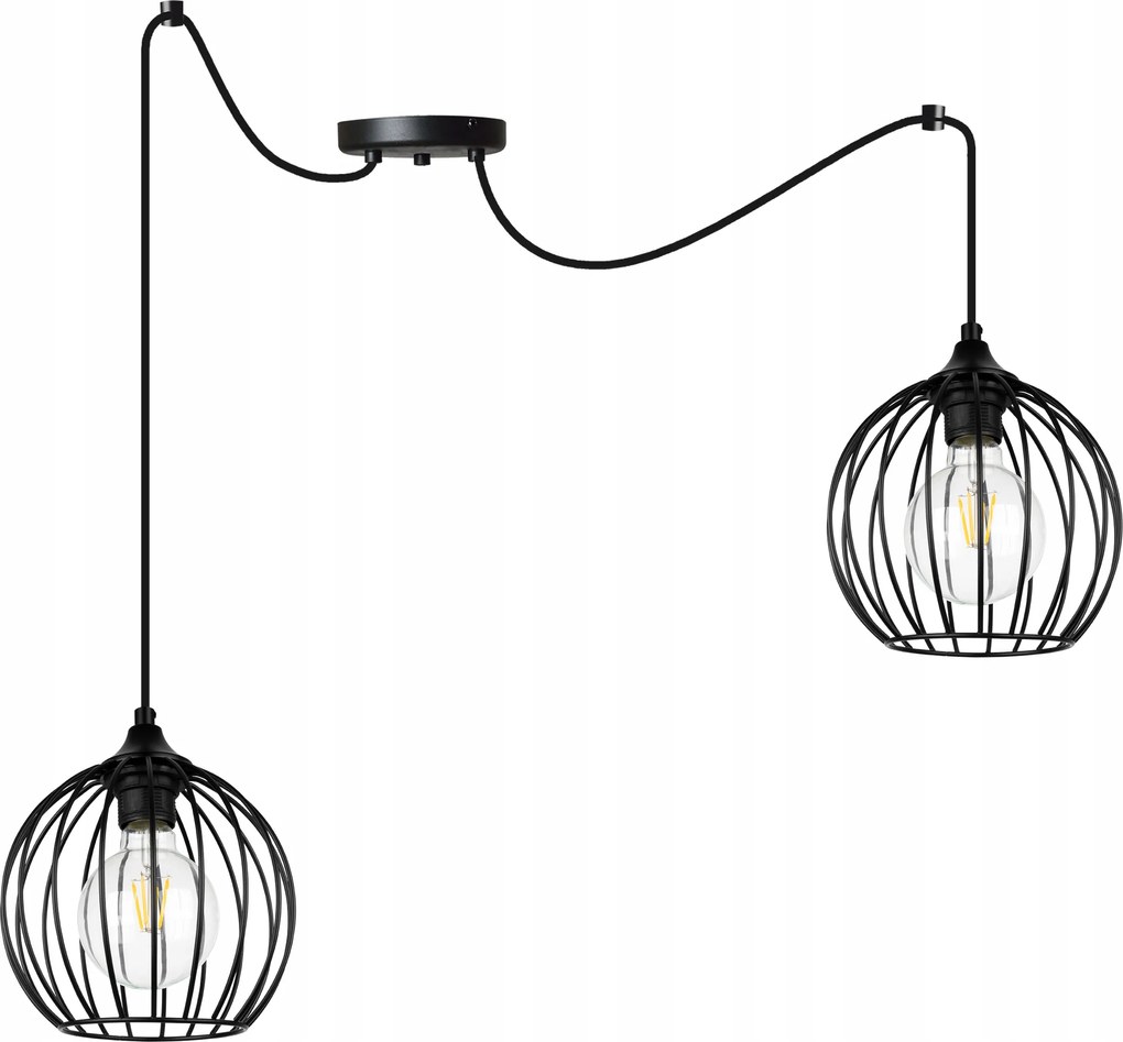 Mennyezeti Lámpa Lógó Csillár Fekete Pók Modern Loft Gömbök A Nappaliba