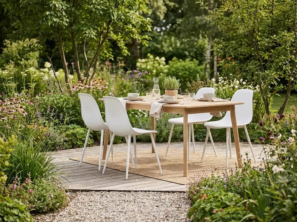 Étkezőszék OSAKA, műanyag, fehér