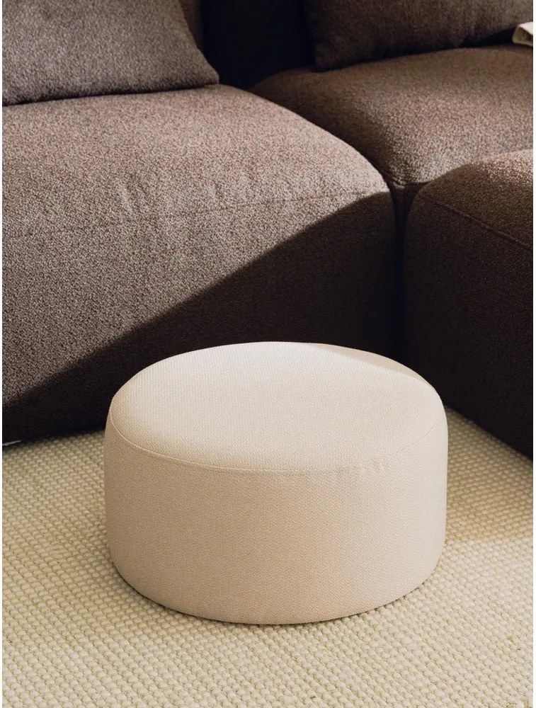 Bézs puff Folk – noo.ma