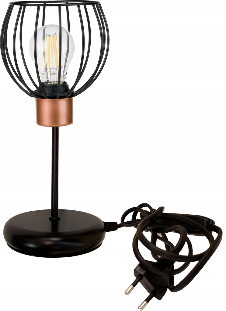 Éjjeli lámpa Loft asztali lámpa led E27 vezeték