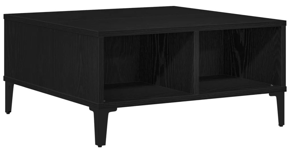 vidaXL Dohányzóasztal Fekete tölgy 60 x 60 x 30 cm