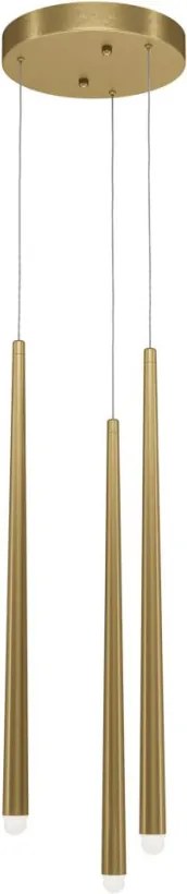 MAYTONI MOD132PL-L36BSK1 CASCADE Hengeres Függesztett Lámpa Sárgaréz LED IP20
