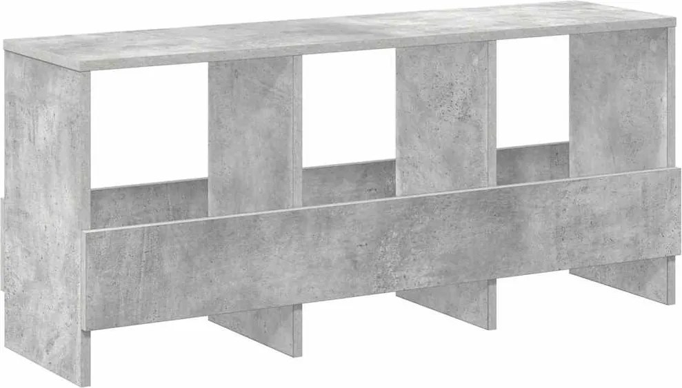vidaXL Magazin állvány Beton Szürke 102 x 30 x 45 cm