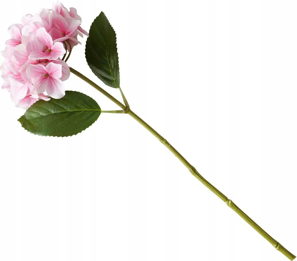 Műhortenzia Rózsaszín Száron 46 CM Műanyag 18X13 CM