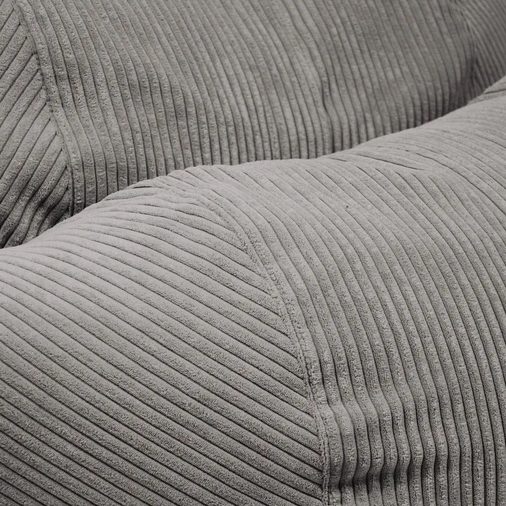 Zöld kordbársony babzsákfotel Roll 105 – SLOWDOWN