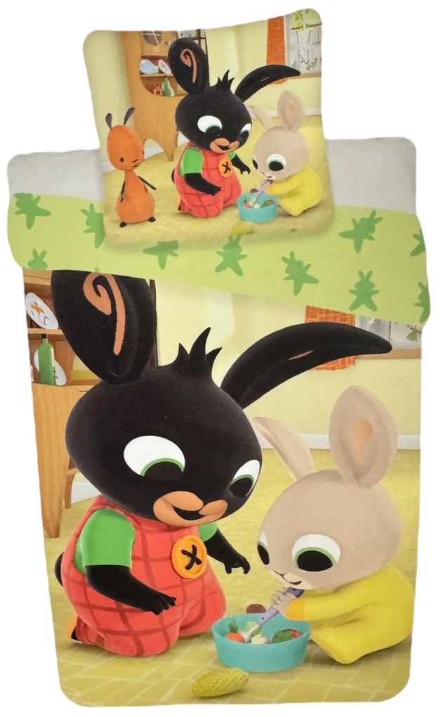 DISNEY BING BUNNY pamut ágynemű Ágynemű mérete: 140x200 cm, A csomag tartalma: Készletcsomagolás