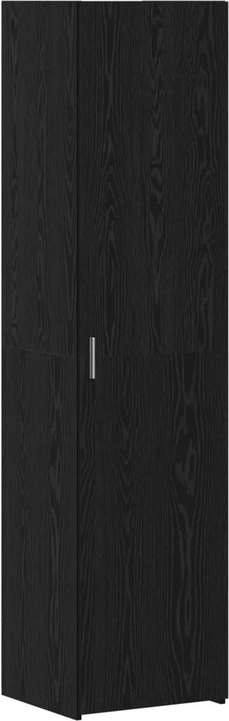 vidaXL Magasfiú 2 pcs Fekete tölgy 45 x 42,5 x 185 cm