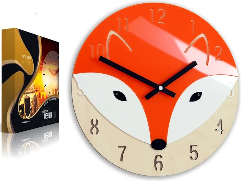 Róka falióra gyerekszobába Gyönyörű Számok