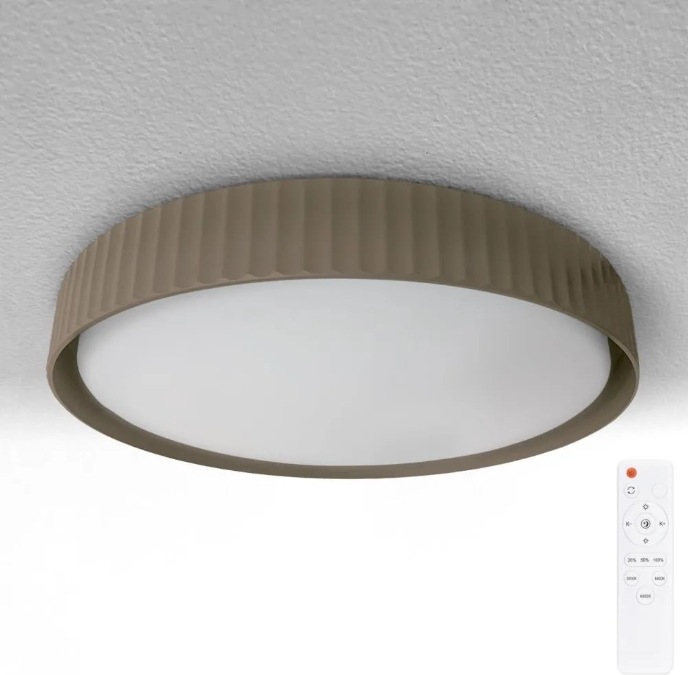 Brilagi - LED fényerőszabályozható mennyezeti lámpa LUCIA LED/60W/230V Ø 59 cm taupe+távirányító