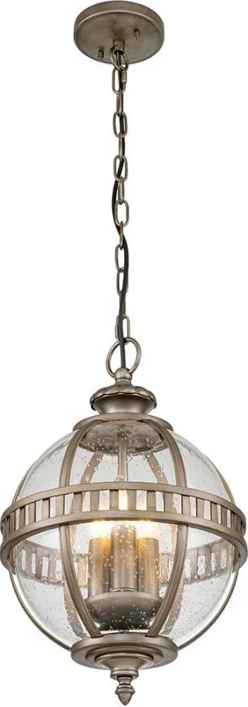 Kichler KL-HALLERON-8M-BU - Kültéri láncos csillár HALLERON 3xE14/40W/230V IP44