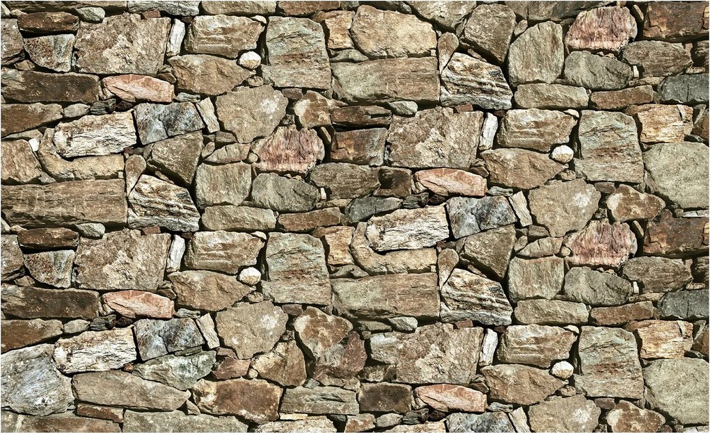 Flizelin fotótapéta Kő fal a hálószoba nappaliba 300x210 +ragasztó