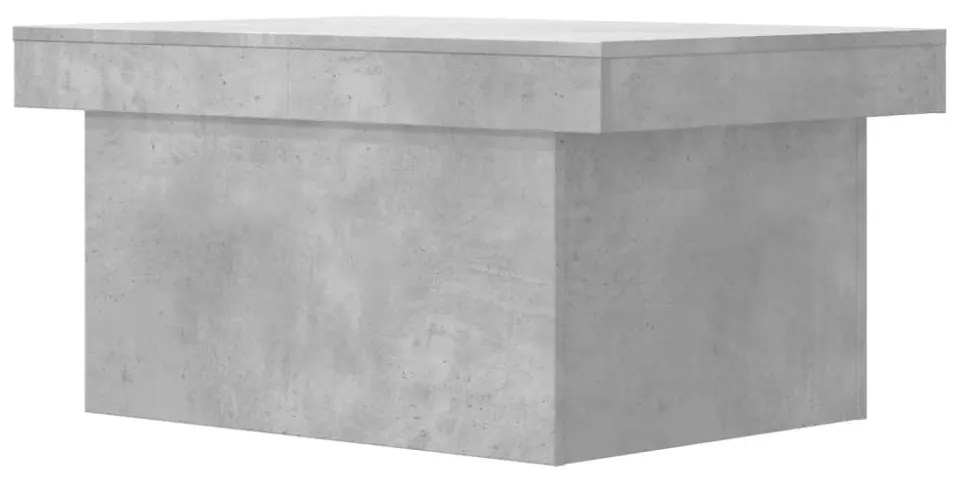betonszürke szerelt fa dohányzóasztal 100 x 55 x 40 cm