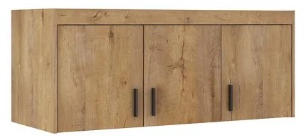 ELLENA 3D ruhásszekrény, 190x133x53 cm, lefkas tölgy