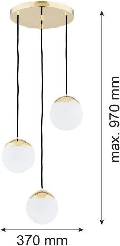 Argon LIVIA 1416 Függőlámpa 3x7W/E14 IP44