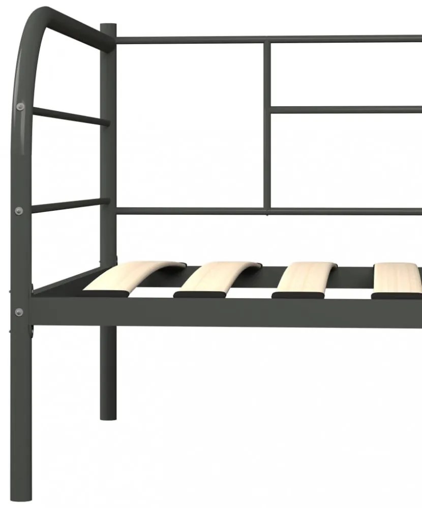 szürke fém kanapéágy-keret 90 x 200 cm