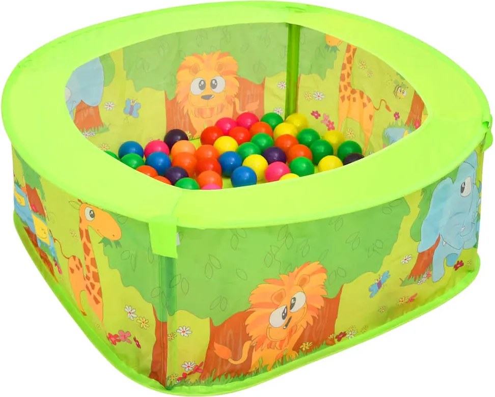 vidaXL labdatenger gyerekeknek 300 labdával 75 x 75 x 32 cm