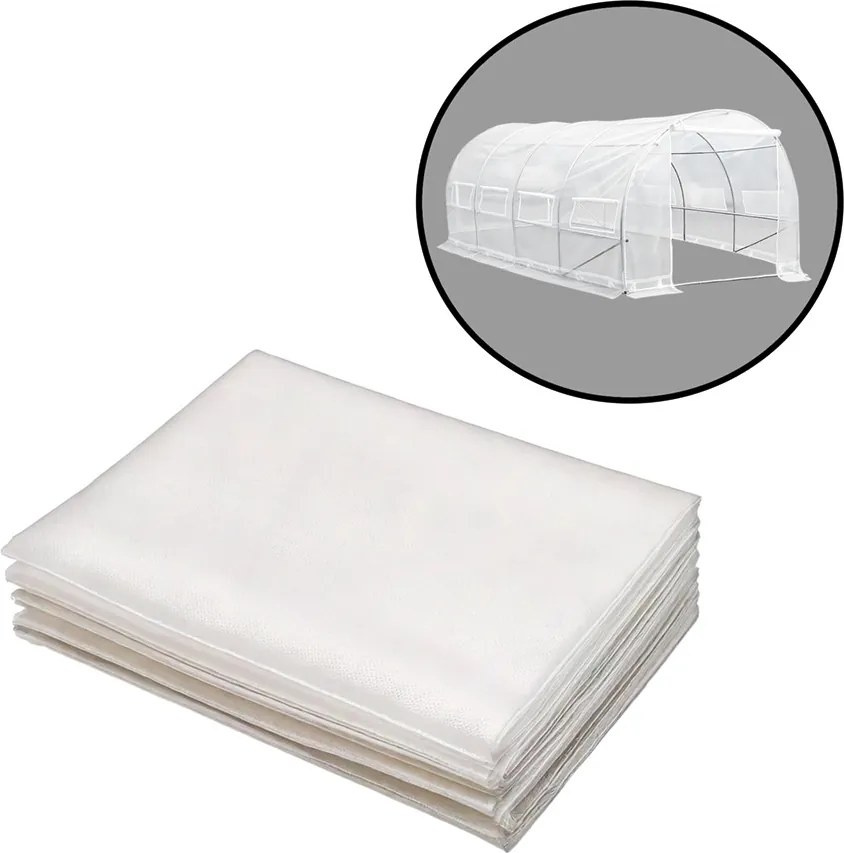 Melegház fólia 200x300x450 cm váz nélkül átlátszó