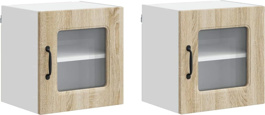 vidaXL Konyhaszekrény Kalmar 2 pcs Sonoma tölgy 40 x 31 x 40 cm