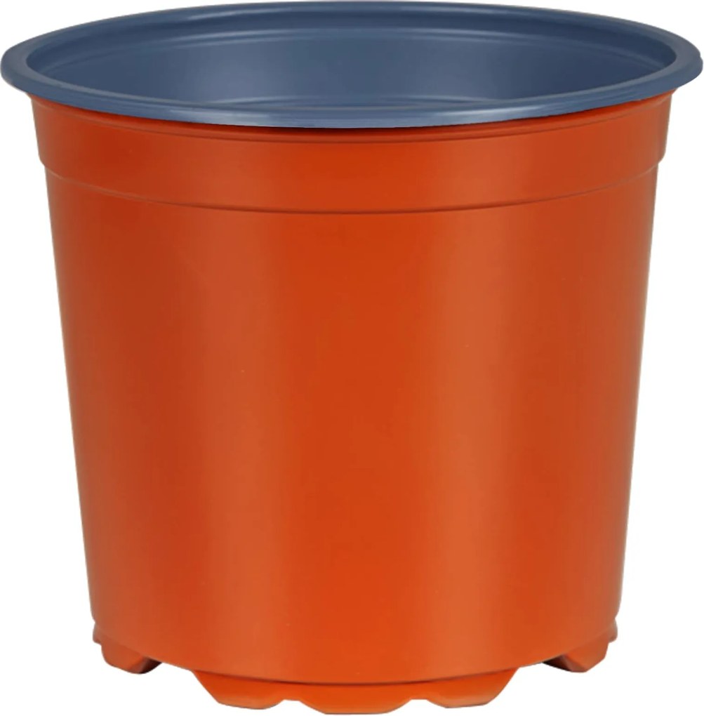 vidaXL Virág Cserép 100 pcs Terrakotta Ø 15 x 13 cm Műanyag