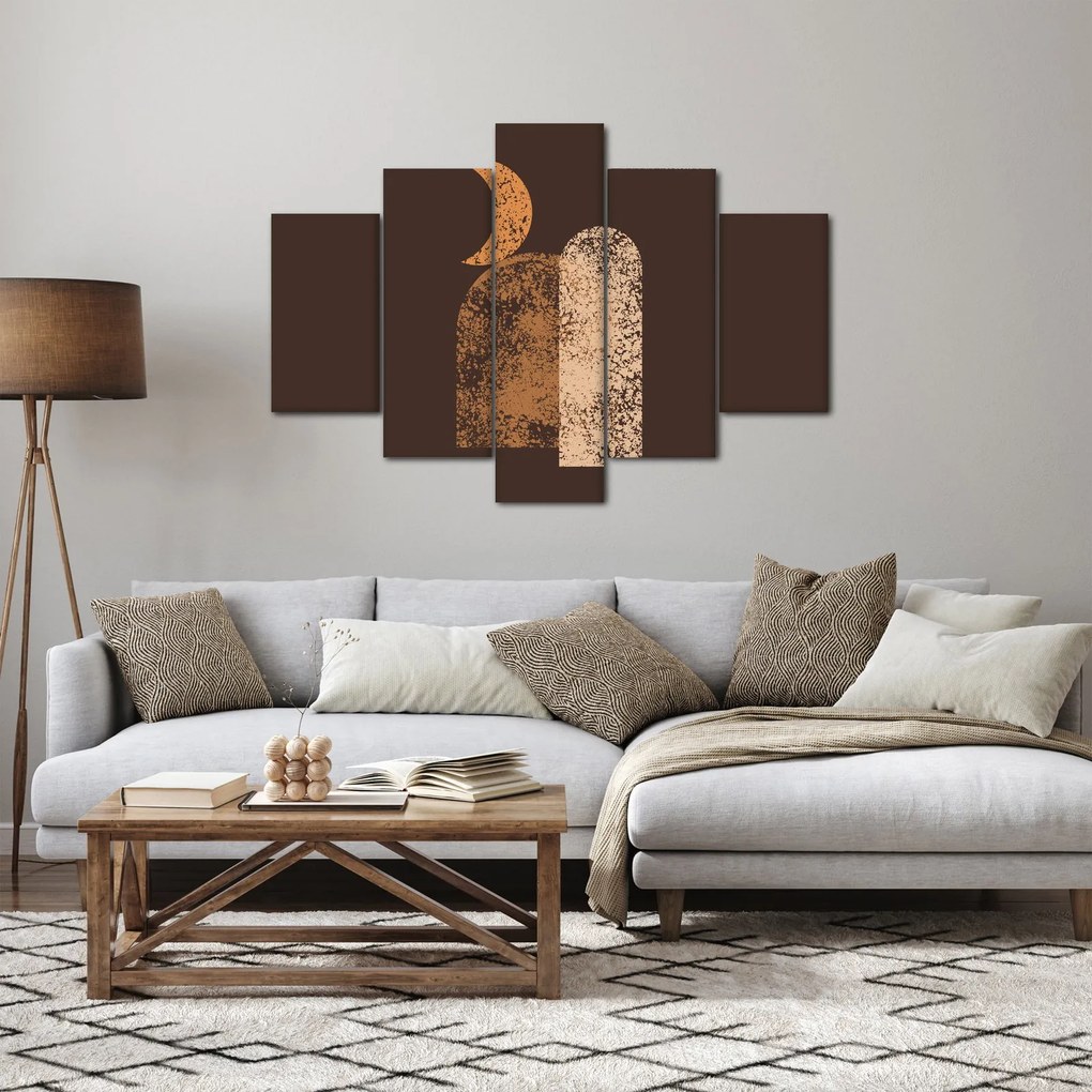 Kép - Narancssárga ívek N⁰2 (150x105 cm)