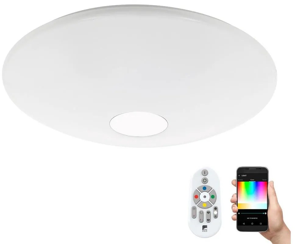 Eglo 97918 - LED RGB Dimmelhető mennyezeti lámpa TOTARI-C LED/34W/230V + távirányító