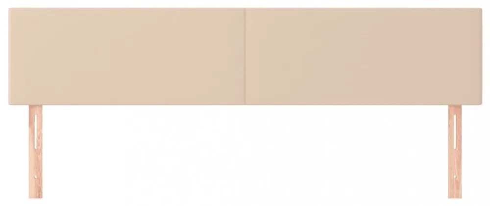 2 db cappuccino színű műbőr fejtámla 100 x 5 x 78/88 cm