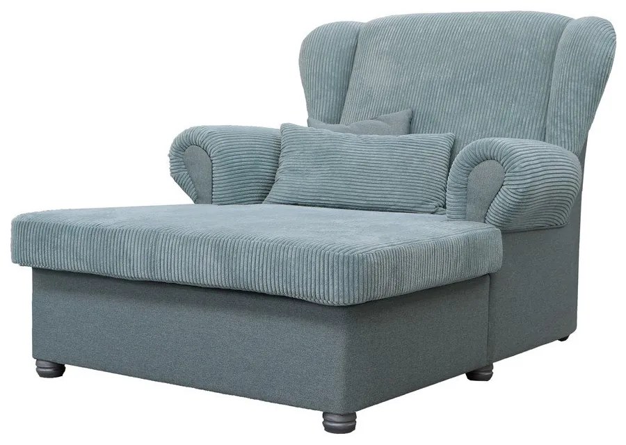 Szürkéskék kordbársony fotel Lord – Ropez