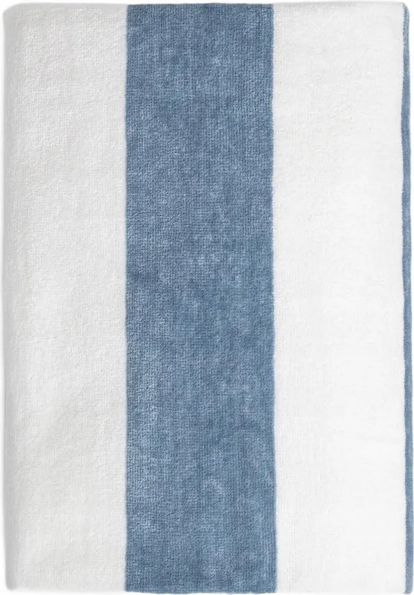 Levendula törölköző fehér-kék csíkos 100x150 cm Homla