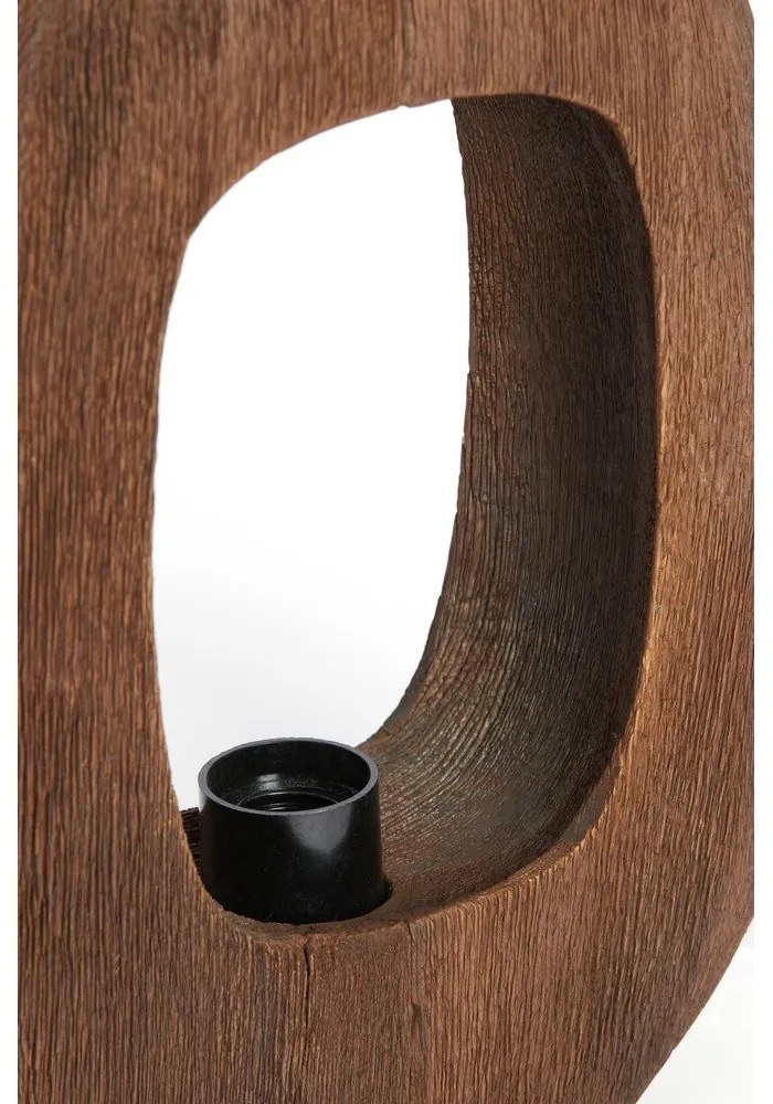 Barna asztali lámpa (magasság 30 cm) Kelafo – Light &amp; Living