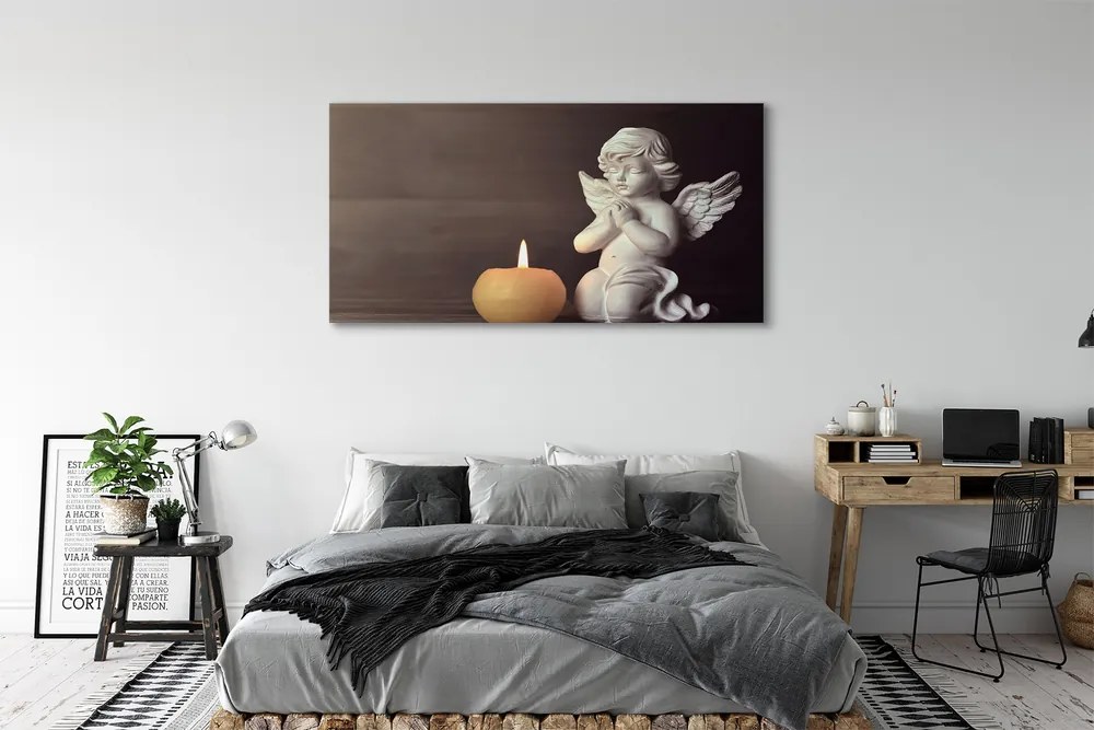 Canvas képek Ima angyal gyertya 100x50 cm