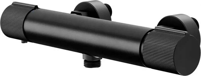 Zuhany termosztátos csaptelep Goodhome Levanna fekete