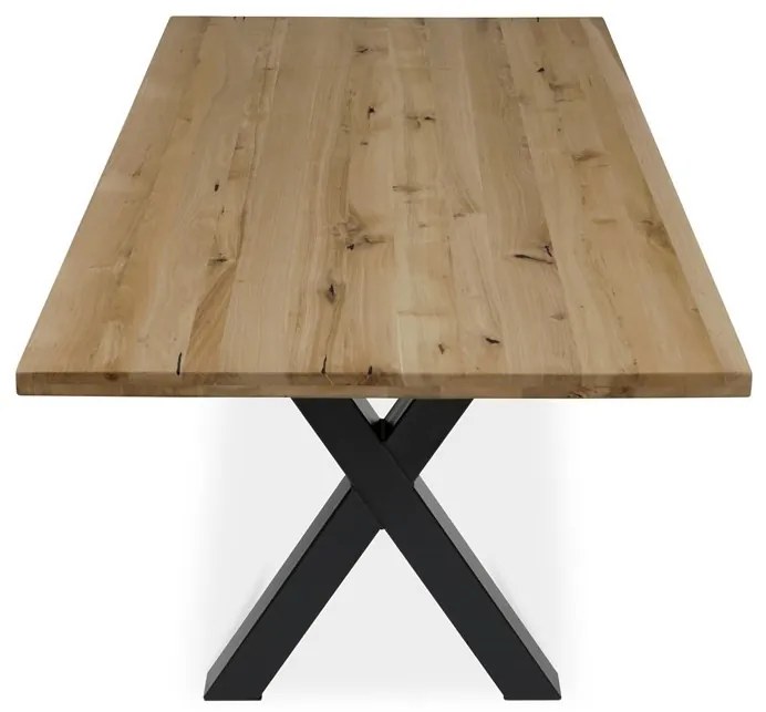 Tömör Tölgy Étkezőasztal 200×100 cm. DS-X200 DUB