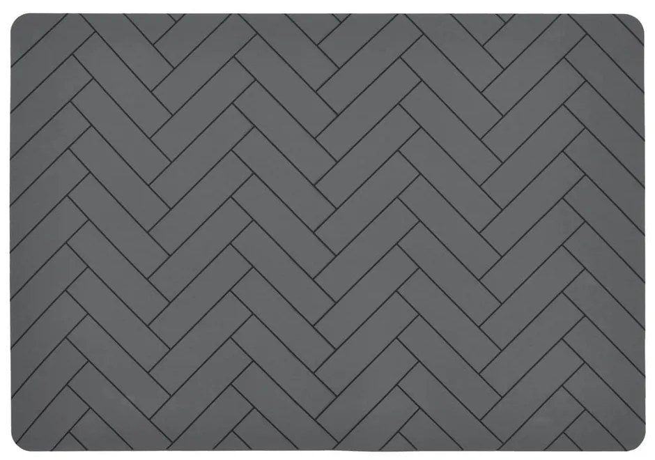 Tiles szürke szilikon tányéralátét, 33 x 48 cm - Södahl