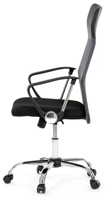Kancelářská židle, houpací mechanismus, šedá síťovina, KA-E305 GREY