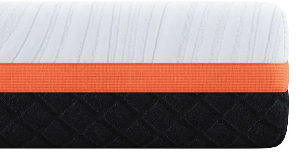 Matrac Fehér és Szürke 200 x 200 cm Gél Memóriahab