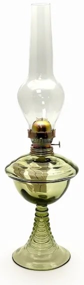 Petroleumlámpa JASMÍNA 50 cm erdőzöld színben