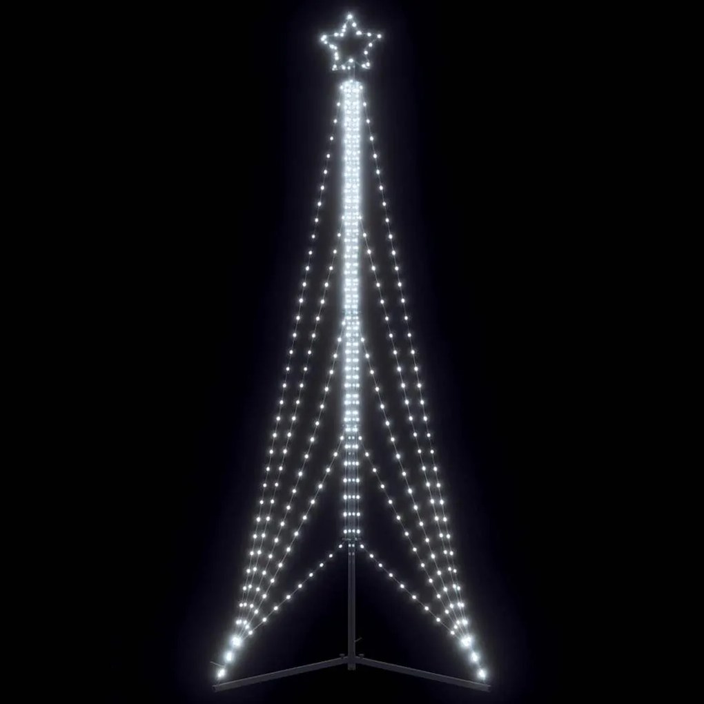 hideg fehér LED karácsonyfa 525 LED 302 cm