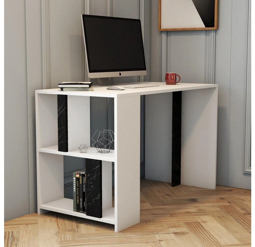 PC asztal Limba (fehér + fekete). 1088794