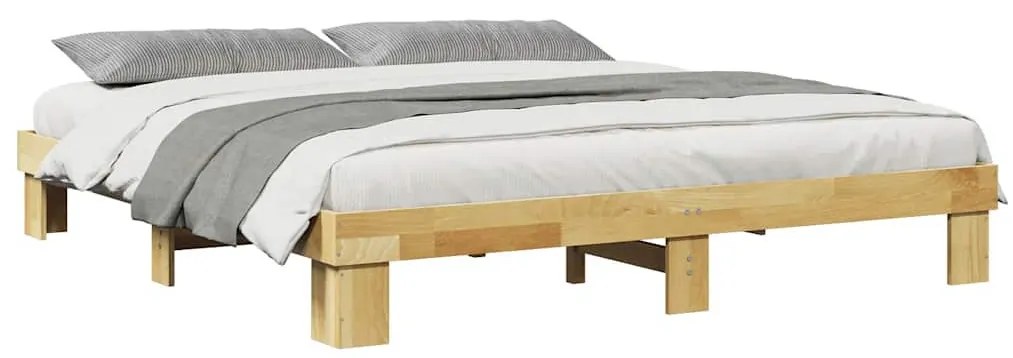 tömör tölgyfa ágykeret matrac nélkül 180 x 200 cm