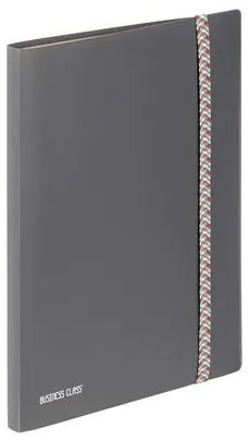 Bemutatómappa, 30 zsebes, A4, VIQUEL Business Class, szürke (IV099831)