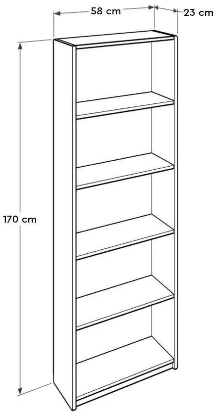 Regál Kaida 2 (világos dió) . 1109401