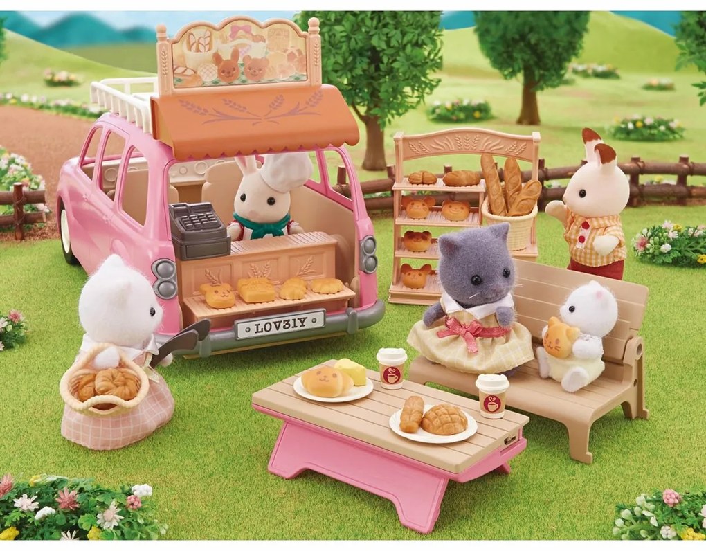 Sylvanian family 5535 Van rózsaszín családi autó